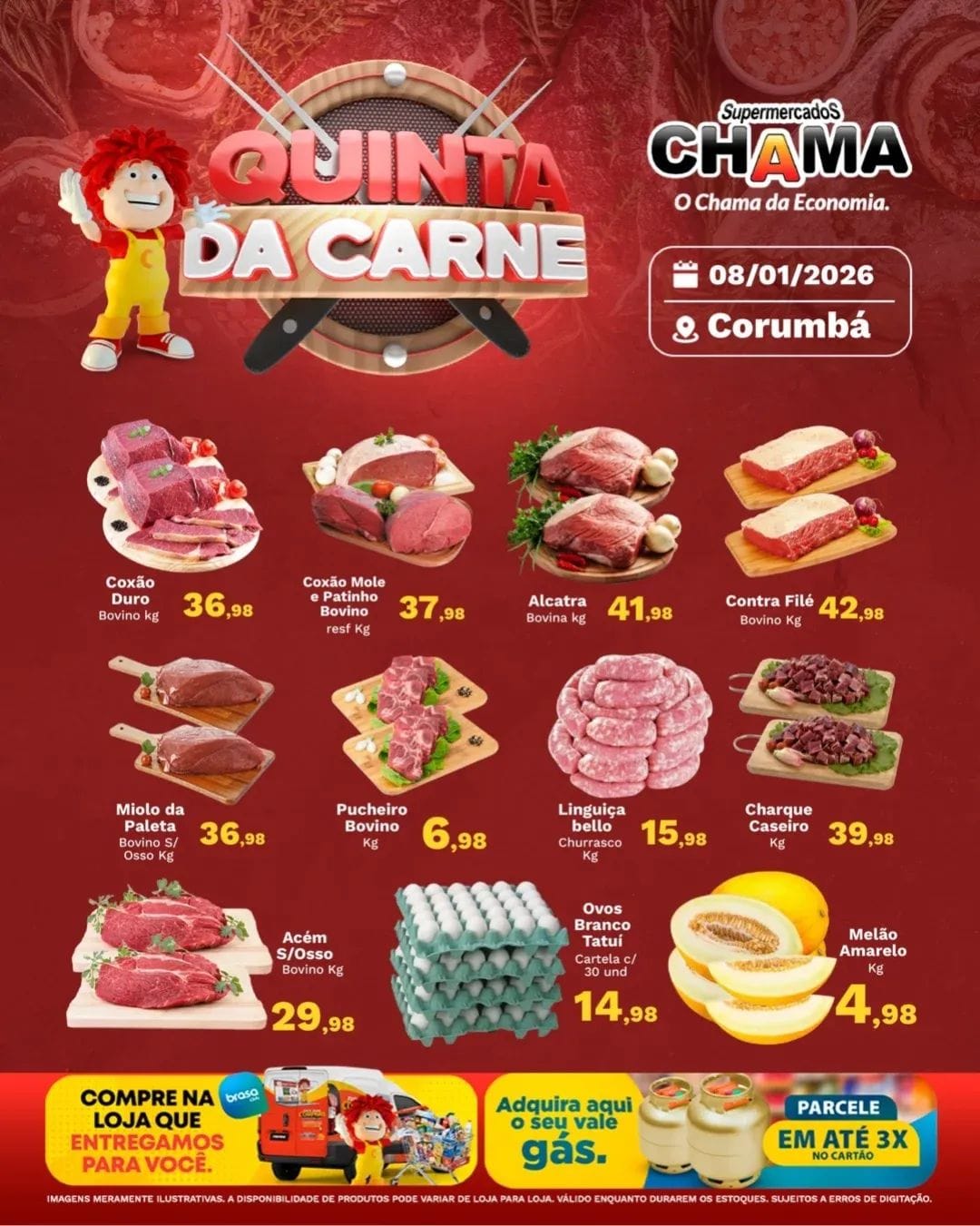 Folheto de ofertas do Supermercado  válido até 8 de janeiro