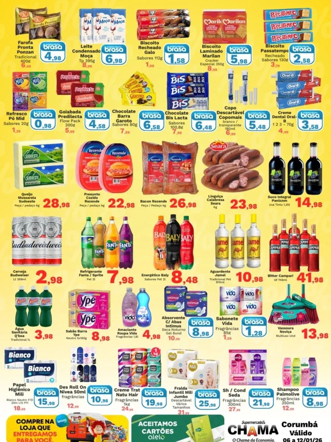 Folheto de ofertas do Supermercado  válido até 8 de janeiro