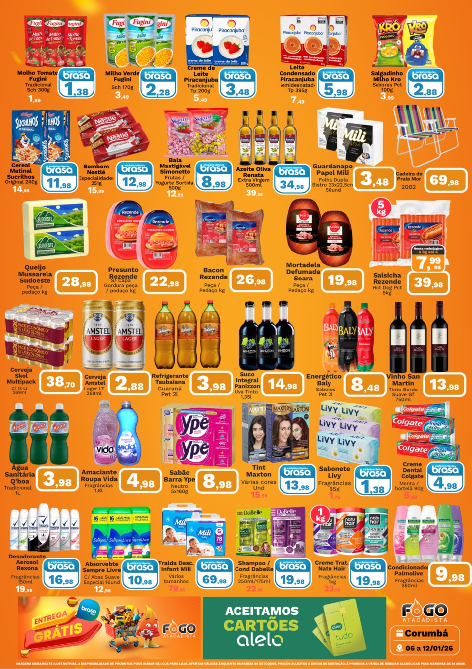 Folheto de ofertas do Supermercado  válido até 8 de janeiro
