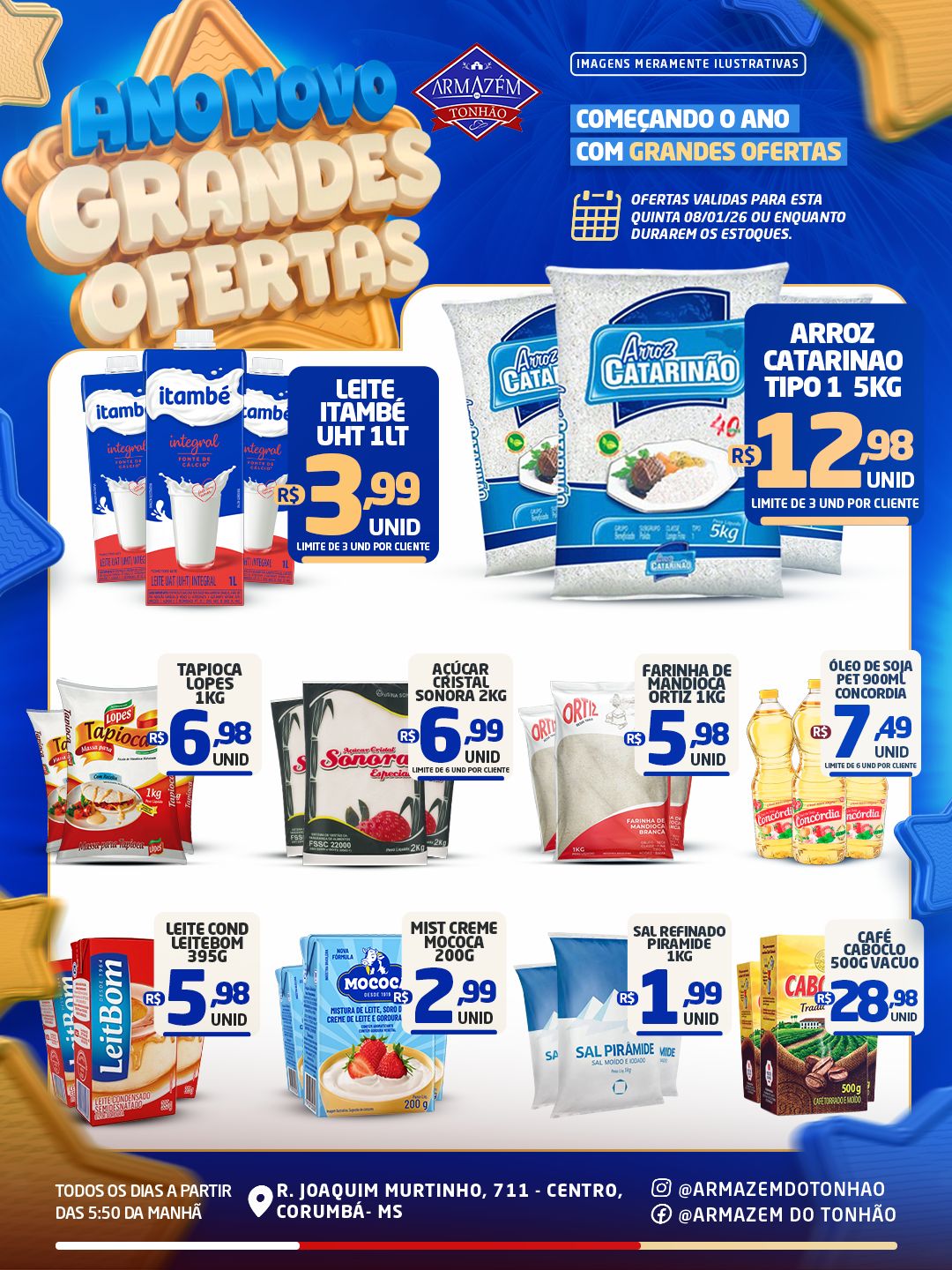 Folheto de ofertas do Supermercado  válido até 8 de janeiro