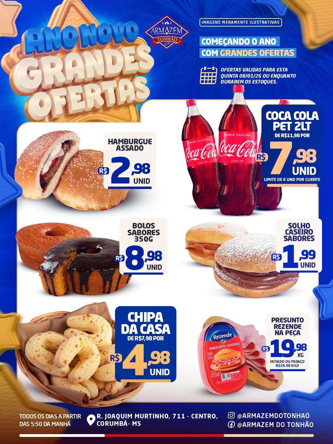 Folheto de ofertas do Supermercado  válido até 8 de janeiro