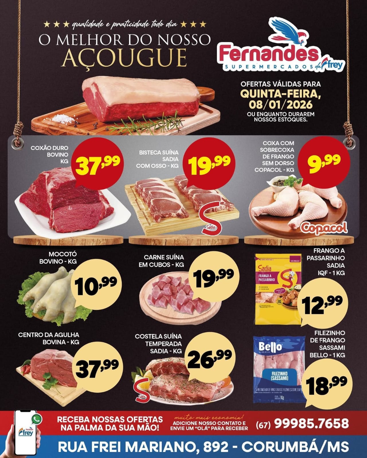 Folheto de ofertas do Supermercado  válido até 8 de janeiro
