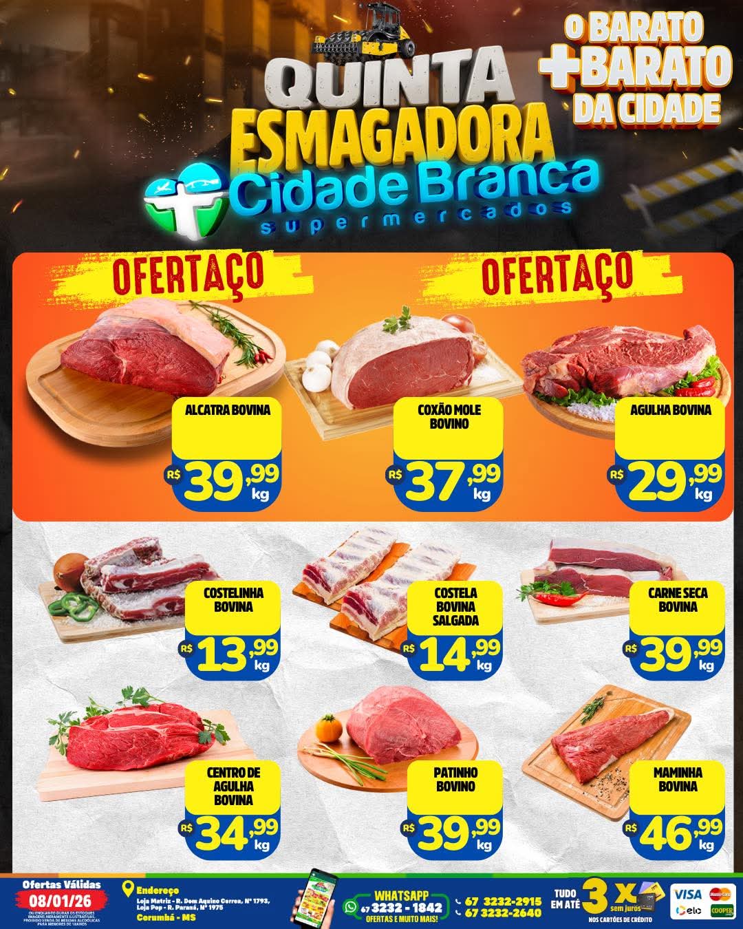 Folheto de ofertas do Supermercado  válido até 8 de janeiro